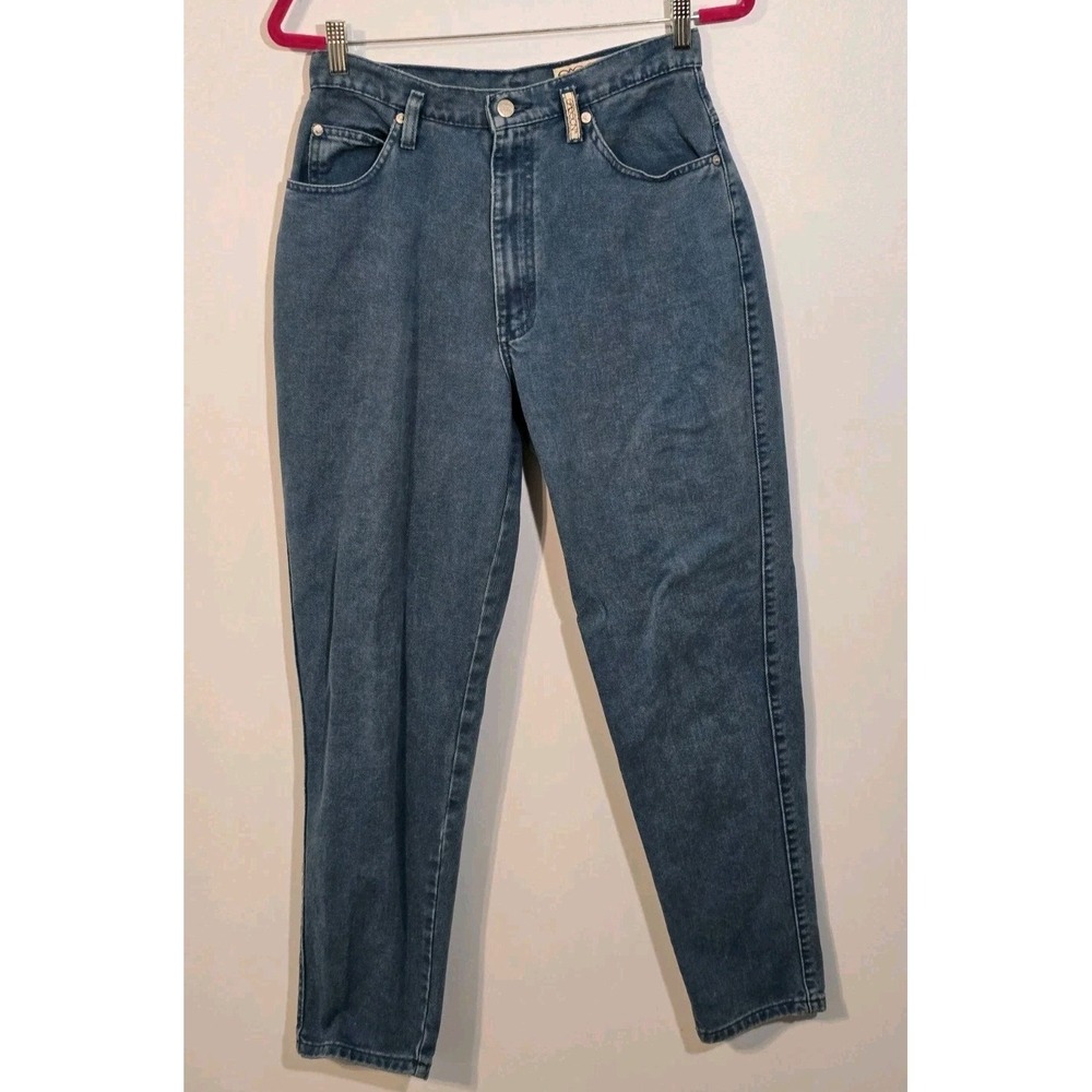Vintage 90s Sasson Jeanswear‎ Company Blue Denim Mom Jeans Size 11/12 Average